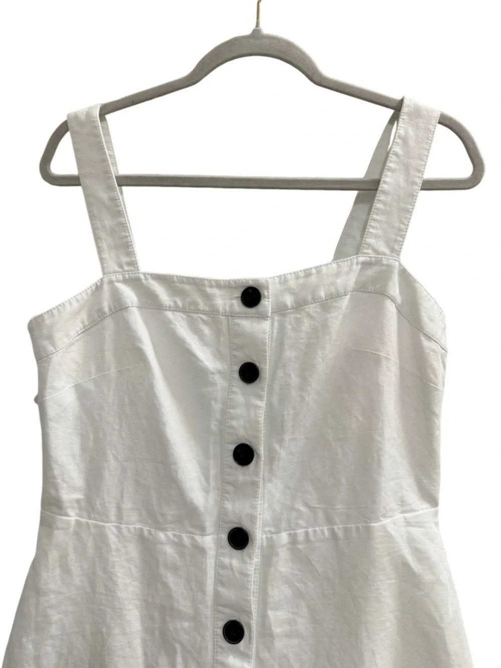 Kate Spade White Button Front Midi Dress Size 10